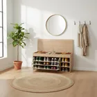 Boximo, Gradia, szafka na buty z siedziskiem i wysuwanymi półkami, 100-34-50 cm