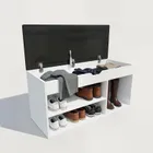 Boximo, Tria, szafka na buty z siedziskiem, 80-43-30 cm