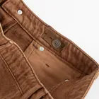 Brązowe jeansowe szorty z regulacją Cool Club