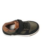Buty sportowe chłopięcie, khaki, skórzana wkładka, American Club