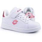 Buty sportowe dziewczęce, białe, Lotto Dampolis GC K