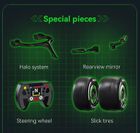 Cada, F1 Kick Sauber, pojazd, klocki konstrukcyjne, 314 elementów