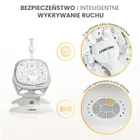 Caretero, elektryczny leżaczek i bujaczek 2w1, graphite