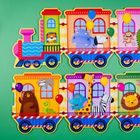 Carotina, Pociąg z grami edukacyjnymi, 8 gier z suchościeralnym pisakiem