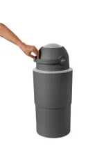 Chicco, kosz na pieluchy, teleskopowy, XL, grafitowy + worki