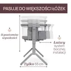Chicco, Next2Me Armonia, łóżeczko dostawne, steel