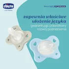 Chicco, PhysioForma Dual Soft, smoczek uspokajający, silikonowy, niebieski, 2-6m, 2 szt.