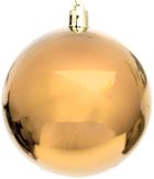 Christmas Decoration, bombka dekoracyjna, plastikowa, bezpieczna, złoty, 60 mm, 12 szt.