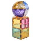 Cleverclixx, Small Curved Pack Pastel, klocki magnetyczne, 34 elementy