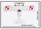 Cobi, Historical Collection, Great War, Samolot Nieuport, 17 C.1, klocki, 1:32, 274 elementów