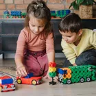 Connect, 2w1, Pociąg, Ciężarówka z przyczepą, klocki konstrukcyjne, 279 elementów, 61976