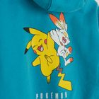 Cool Club, Bluza chłopięca z kapturem, turkusowa, Pokemon