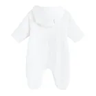 Cool Club, Kombinezon przejściowy niemowlęcy z kapturem, muślinowy, biały