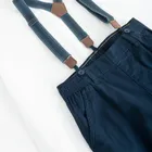 Cool Club, Komplet chłopięcy, Koszula z krótkim rękawem, Spodnie materiałowe, Szelki, mix