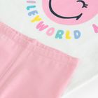 Cool Club, Komplet dziewczęcy, T-shirt, Legginsy kolarki, mix, SmileyWorld