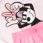 Cool Club, Komplet dziewczęcy, T-shirt, Legginsy, kolarki, różowy, Myszka Minnie