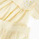 Cool Club, Komplet muślinowy dziewczęcy, Sukienka z krótkim rękawem, Szorty bloomersy, mix