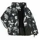 Cool Club, Kurtka chłopięca z kapturem, ocieplana, czarno-biała