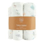 Cool Club, Pieluchy tetrowe niemowlęce, 70-80cm, białe, zestaw, 5 szt.