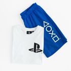 Cool Club, Piżama chłopięca, biało-niebieska, PlayStation