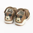 Cool Club, Sandały chłopięce, pachnące, brązowe, Zdrowa Stopa, podeszwa Bio-Flex, Myszka Miki