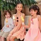 Cool Club, Sukienka dziewczęca na ramiączka, pomarańczowa