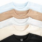 Cool Club, T-shirt dziewczęcy, crop top, mix, zestaw, 5 szt.