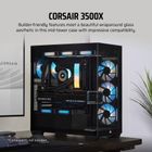 Corsair, obudowa, 3500X RSR ARGB TG Mid-Tower, czarna