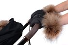Cottonmoose, rękawice do wózka z futerkiem, Black