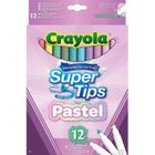 Crayola, Super Tips, flamastry zmywalne, pastelowe, 12 szt.