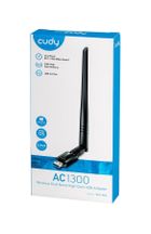 Cudy, karta sieciowa, WU1400 AC1300 USB 3.0, z anteną zewnętrzną 5dbi
