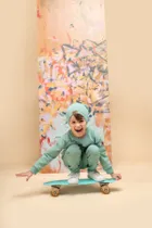 Czapka chłopięca, zielona, Pinokio