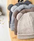 Czapka dziecięca, sweterkowa, szara, Iltom