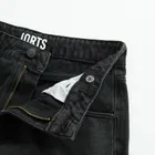 Czarne jeansowe bermudy z regulacją Cool Club