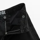 Czarne spodnie jeansowe cargo wide Cool Club