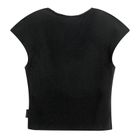 Czarny top z dekoltem NOWEAR