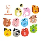 CzuCzu, Pierwsze puzzle, Rodzinki, 15 mies.+, puzzle z dziurką