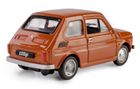 Daffi, Kolekcja Polskiej Motoryzacji, Fiat 126p, pojazd, model metalowy, brązowy, 1:43