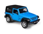 Daffi, MSZ, Jeep Wrangler, pojazd, model metalowy, niebieski, 1:32