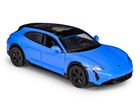 Daffi, MSZ, Porsche Taycan Turbo S Cross Turismo, pojazd, model metalowy, niebieski, 1:36