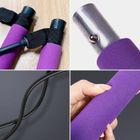 Drążek fitness z gumami do ćwiczeń, Pilates Bar, fioletowy