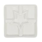 Eh Excellent Houseware, półmisek do przekąsek z przegródkami, 22-22 cm