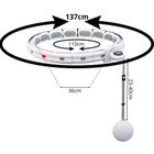 Enero Fit, hula hop z masażerem obciążeniem i licznikiem, biało-szary