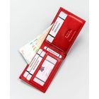 Etui na karty i dokumenty, czerwone, skórzane, 4U Cavaldi