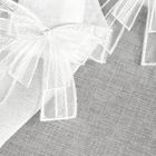 Eurofirany, firana gotowa, Alexandra, na szelkach, 150-30 cm, biały