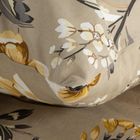 Eurofirany, komplet pościeli bawełnianej, Emy, 140-200 cm, ciemnobeżowy