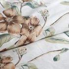 Eurofirany, komplet pościeli bawełnianej, Nikola, 220-200 cm, biały