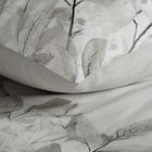 Eurofirany, komplet pościeli satynowej, Spring, 140-200 cm, srebrny