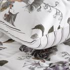 Eurofirany, komplet pościeli satynowej, Spring, 220-200 cm, biały