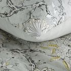 Eurofirany, komplet pościeli satynowej, Spring, 220-200 cm, jasnostalowy